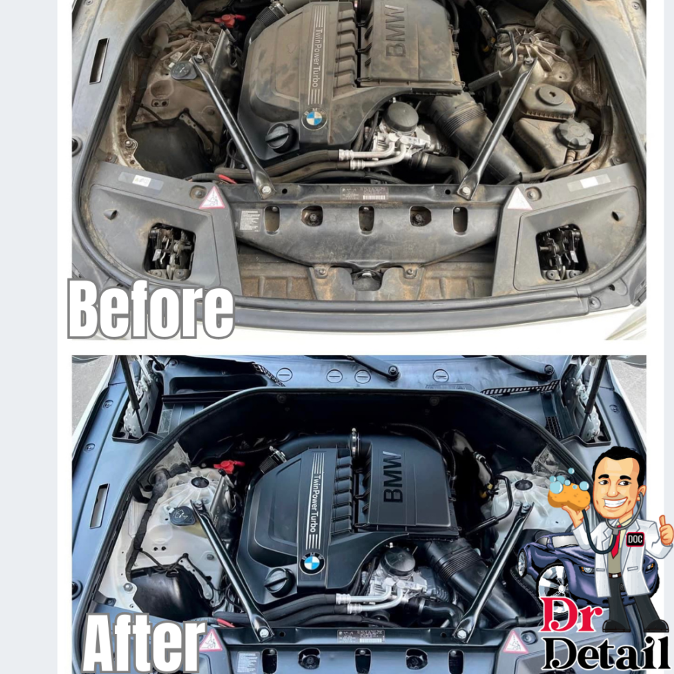 Mobile Car Detailing Tulsa Engine Bay Detailing